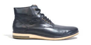 Botineta de cuero premium para hombre Stefano Ghilardi color negro